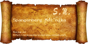 Spangenberg Mónika névjegykártya